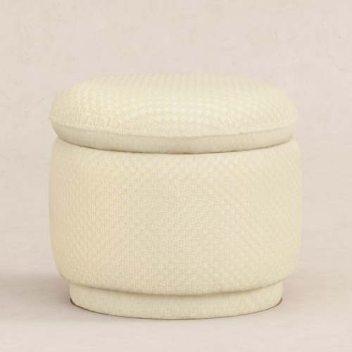 Enoki Storage Ottoman in Velvet Checker