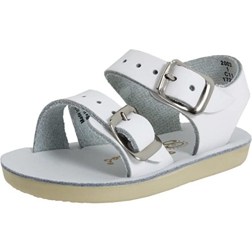 Salt Water Sandals by Hoy Shoe Sea Wees,White,3 M US Infant