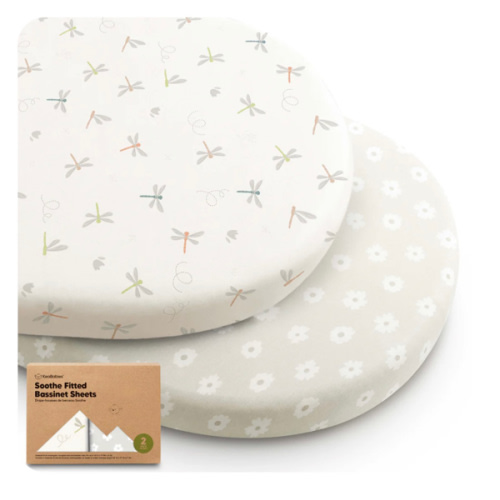 2-Pack Soothe Fitted Bassinet Sheets