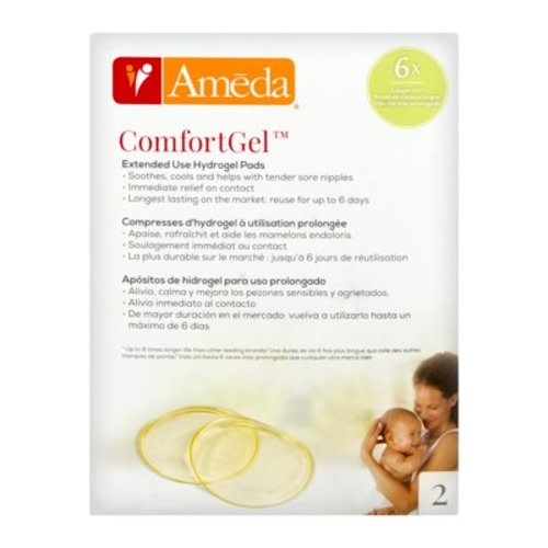 Ameda ComfortGel Soothing Breastfeeding Pads, 1 Pair (2 Count)
