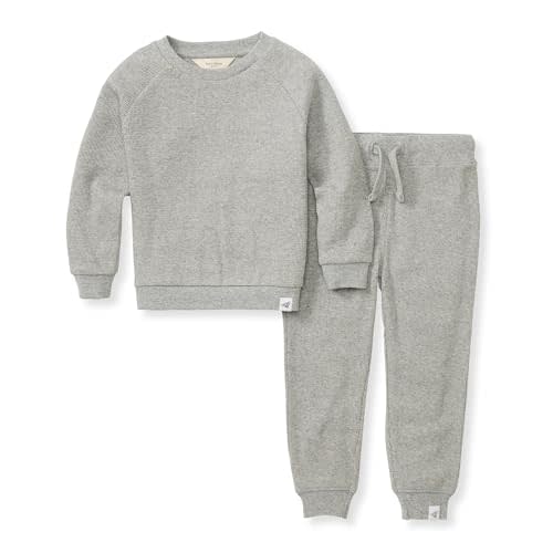 Burt's Bees Baby Baby Boys' Shirt and Pant Set, Top & Bottom Outfit Bundle