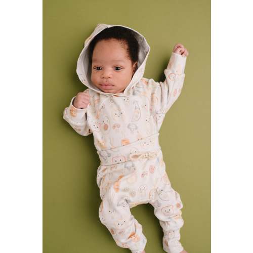 Veggie Friends Hoodie Romper Set