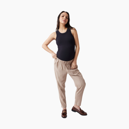 Ingrid and Isabel Seamless Rib Tank - Black, M