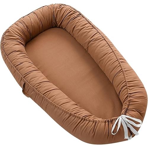 Baby Lounger for Newborn, Portable Infant Nest for 0-24 Months, Soft Breathable Co Sleeper for Bed & Floor, Infant Lounger Baby Essentials for Travel and Home