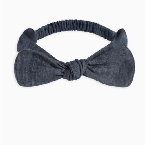 Chambray Bow Headband