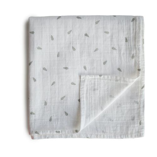 Organic Cotton Muslin Swaddle Blanket Natural One Size