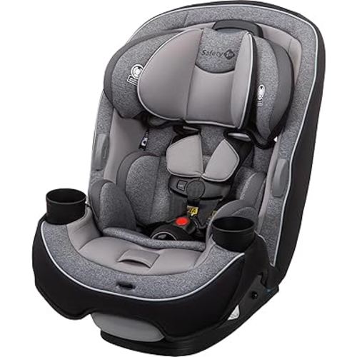 Safety 1st Grow and Go All-in-One Slim Convertible Car Seat, Rear Facing, 5-40 lbs, Forward Facing (30–65 lbs), High Back Booster Seat 40-100 pounds, Shadow