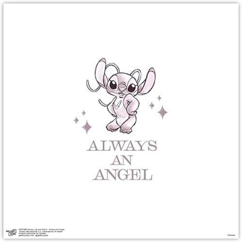 Trends International Gallery Pops Disney Lilo & Stitch - Always An Angel Wall Art Wall Poster, 12" x 12", Unframed Version