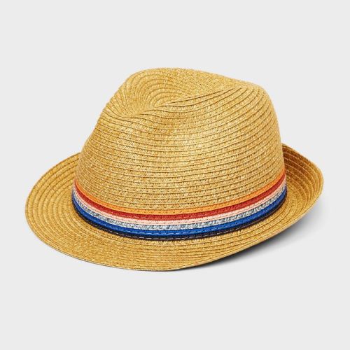 Toddler Boys' Fedora Hat - Cat & Jack™ Tan, Size: 6-12M