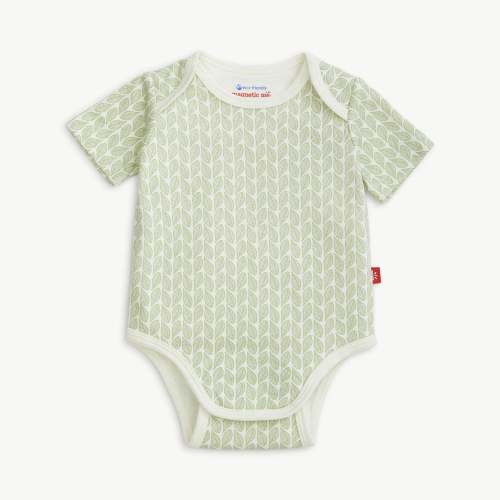 green cable leaf organic cotton magnetic bodysuit – Magnetic Me