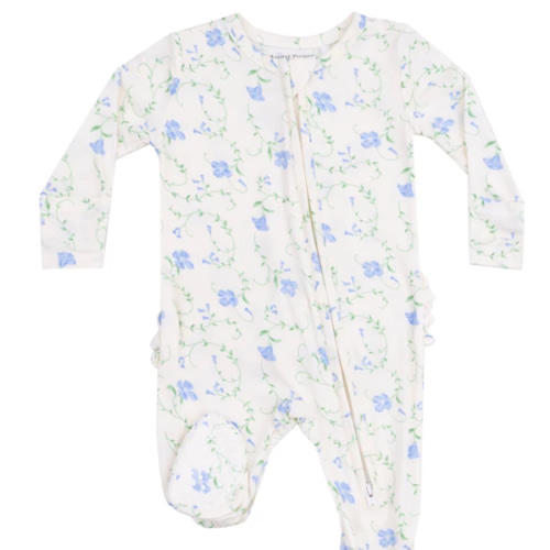 2 Way Zipper Ruffle Back Footie