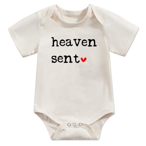 pleastee Newborn Infant Baby Boys Girls Funny Letters Print Bodysuit Short Sleeve Romper Pregnancy Announcements