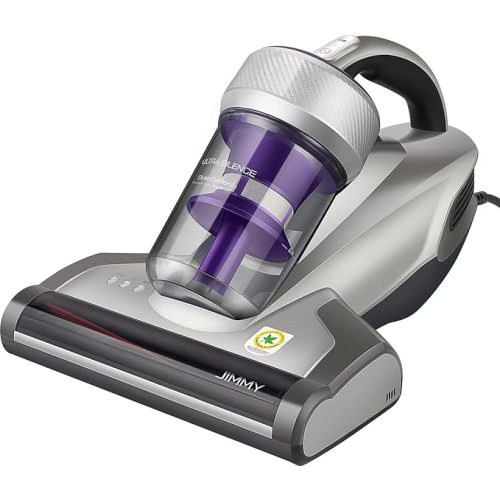 Jimmy Mattress Vacuum Cleaner, Anti-allergen Bed Vacuum Cleaner with UV-C Light & High Heating Tech, 14Kpa Suction 480W Powerful Handheld Vacuums for Dust & Pet Hair(JV35, Corded)