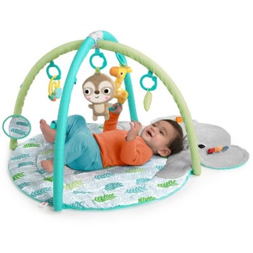 Bright Starts Hug-n-Cuddle Elephant Activity Gym, Color: Blue