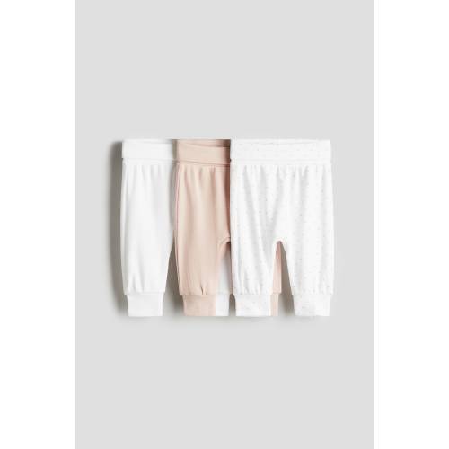 3-PACK FOLDOVER-WAIST TROUSERS