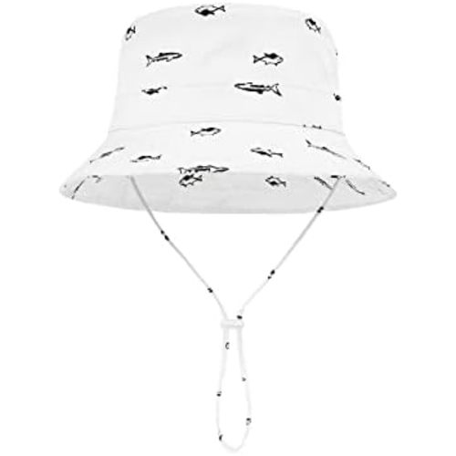 Baby Sun Hat UPF 50+ Sun Protective Toddler Bucket Hat Summer Kids Beach Hats Wide Brim Outdoor Play Hat for Boys Girls