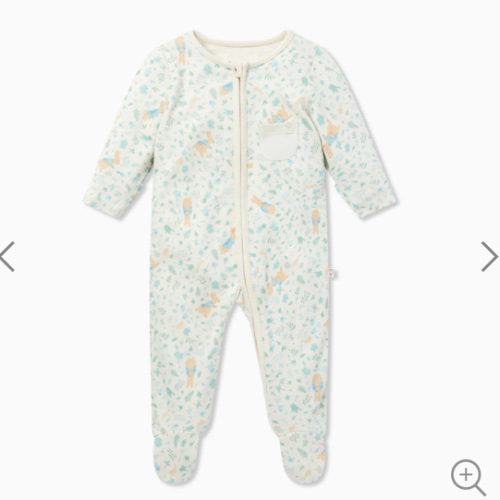 Peter Rabbit Clever Zip Baby Pajamas | Organic Baby Clothes | MORI US