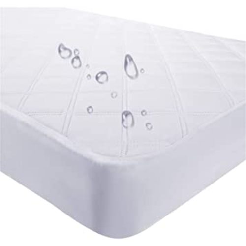 Yoofoss Waterproof Crib Mattress Protector, Quilted Fitted Crib Mattress Pad, Ultra Soft Breathable Toddler Mattress Protector Baby Crib Mattress Cover (52''x28'')