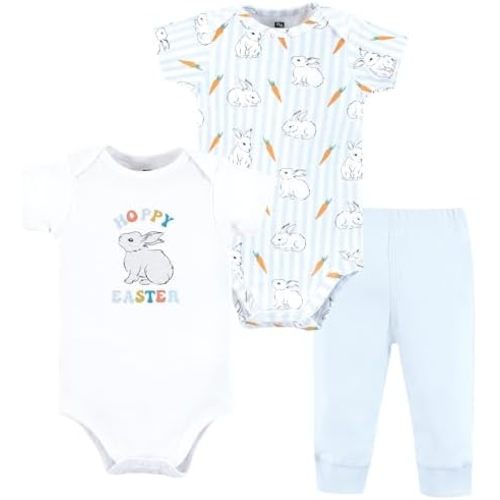 Hudson Baby Holiday Unisex Cotton Bodysuit and Pant Set