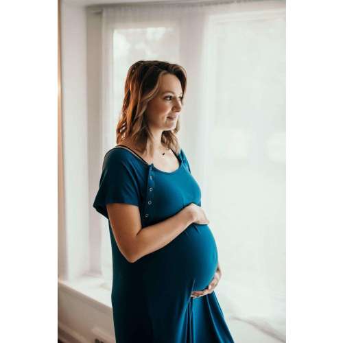 Blue Labor & Delivery Gown | Milk & Baby – Milk & Baby