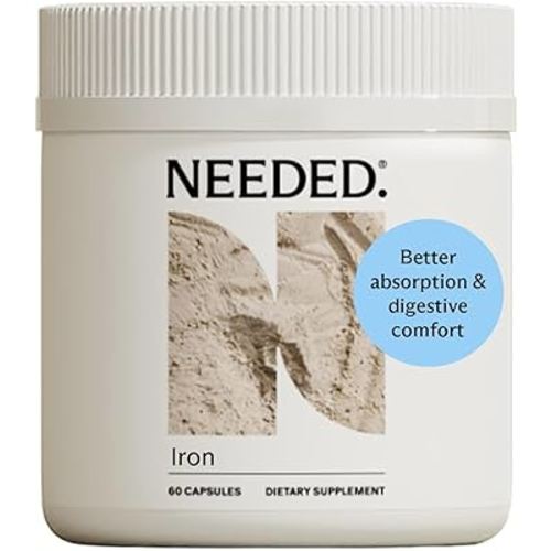 Needed. Prenatal Iron Supplement - Pregnancy, Breastfeeding, Postpartum - Aids Energy, Birth Weight & Baby's Neural Development - Non-Constipating & Gentle on Stomach - Flexible Dosing for Pregnancy