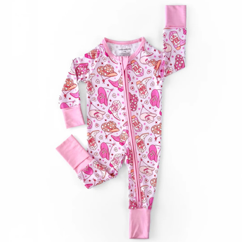 Bamboo Zip Romper - Cowgirl