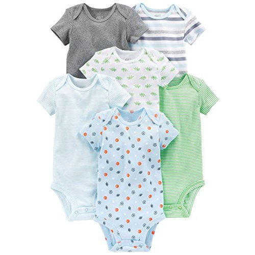 Simple Joys by Carter's baby-boys 6-pack Short-sleeve Bodysuit