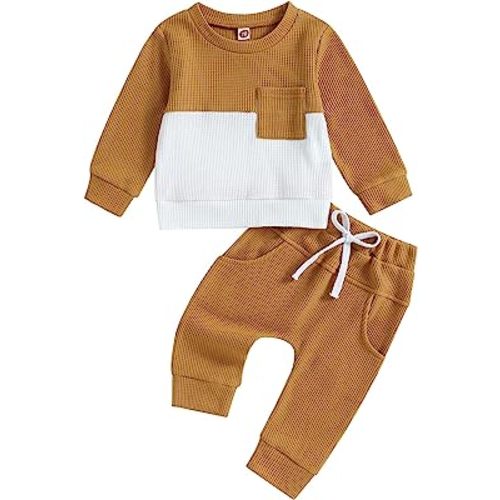 CIYCUIT Toddler Baby Boy Clothes Long Sleeve Sweatshirt Pants Set Fall Winter Outfits