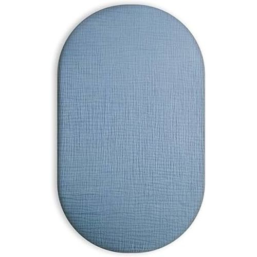 Bassinet Sheet for Baby Boy and Girl, Universal Fit for Rectangle, Oval, Hourglass Bassinet Mattress, Moses Basket Sheets (Costume Blue)