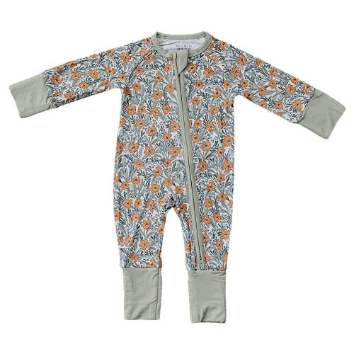 Bamboo Zipper - Dainty Meadow | The Baby Cubby