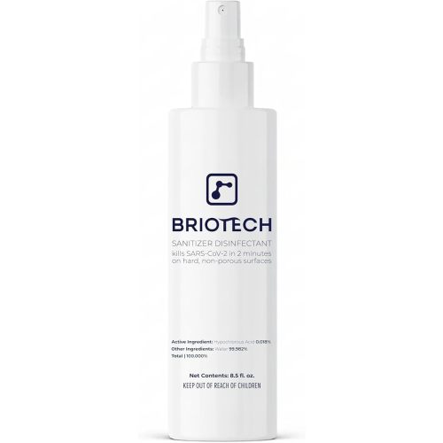 BRIOTECH Sanitizer Disinfectant Hypochlorous Spray, Nursery, 8.5 fl oz