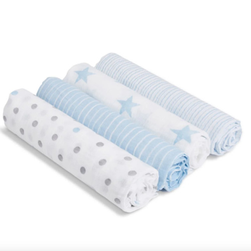 Dapper Muslin Swaddle 4pk | aden + anais