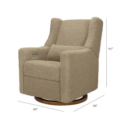 Babyletto Kiwi Swivel Glider Recliner - Gray