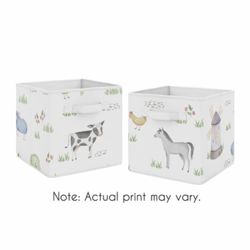 Farm Animals Collection Foldable Fabric Storage Bins