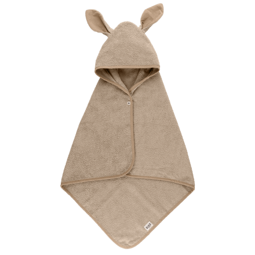 Kangaroo Hoodie Towel Baby - Vanilla