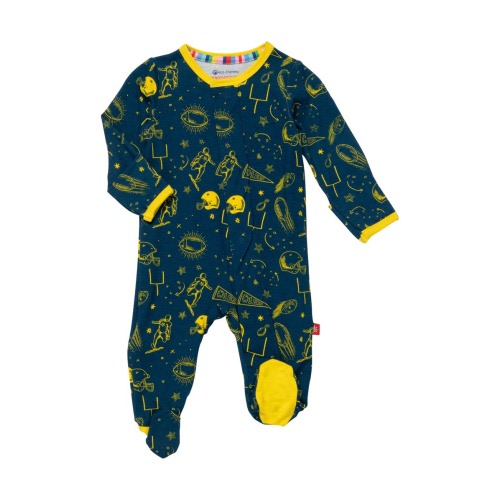 Magnetic Me Game Day Long Sleeve Magnetic Footie | Nordstromrack