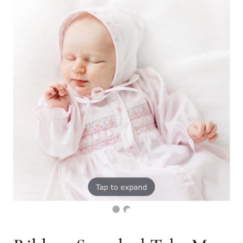 Ribbon Smocked Take Me Home Gown with Hat | Feltman Brothers