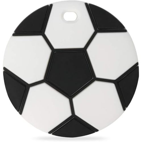 Sports Ball Series Baby Teething Toys,Food Grade Silicone Chew Teether for 3 Months+ Infant Boy and Girl,Toddler Sensory Chewing Teether,BPA Free (Soccer)