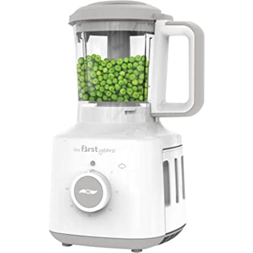 The First Years 2-in-1 Baby Food Maker and Steamer - Baby Food Blender and Steamer - Healthy Homemade Baby Puree Maker - Easy-to-Clean Baby Food Processor - Dishwasher Safe - 3.5 Cup Capacity