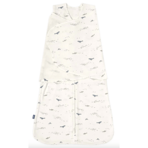 Ocean Life Cotton Swaddle; Size: Newborn | HALO