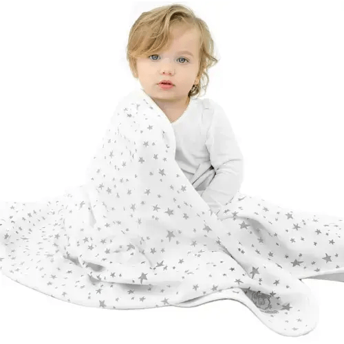 Merino Wool Baby Blanket: Star Pattern - Stay Cozy In All Seasons – Woolino