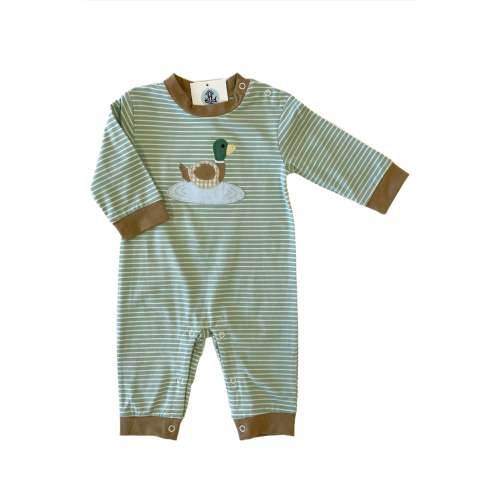 DUCK APPLIQUE BOYS ROMPER