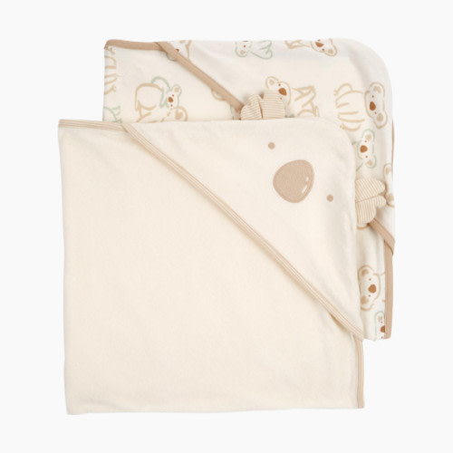 Carter's Hooded Towel (2 Pack) - Ivory/Khaki, O/S