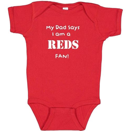Cute My Dad Says I am a Baseball Fan Baby Bodysuit