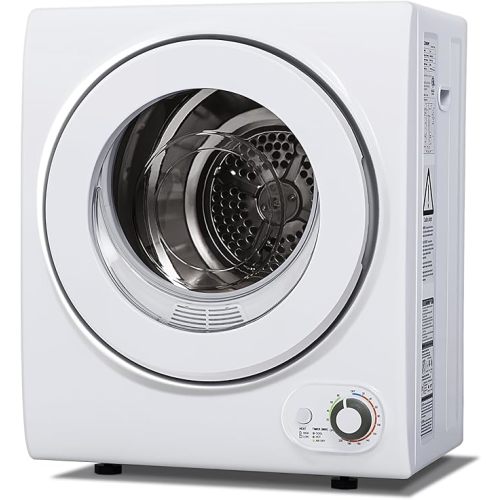 Euhomy 110V Portable Clothes Dryer 850W Compact Laundry Dryers 1.5 cu.ft Front Load Stainless Steel Electric Dryers Machine with Stainless Steel Tub for Apartment,RVs,Dorms,White Easy Control - 1.5 cu. ft.