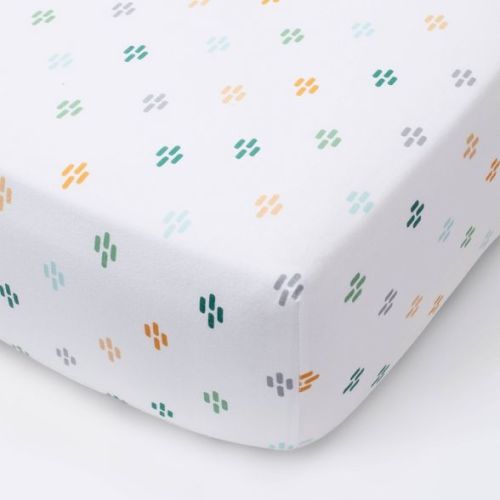 Crib Fitted Sheet - Cloud Island™ White