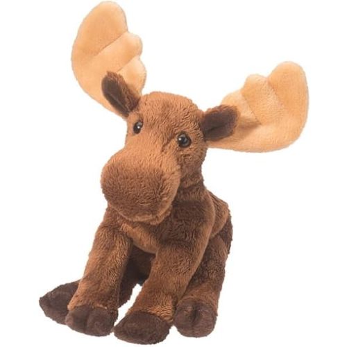 Douglas Sigmund Moose Plush Stuffed Animal – Soft, Realistic Forest Wildlife Toy, Cuddly Gift for Kids & Collectors, 10-inch Long