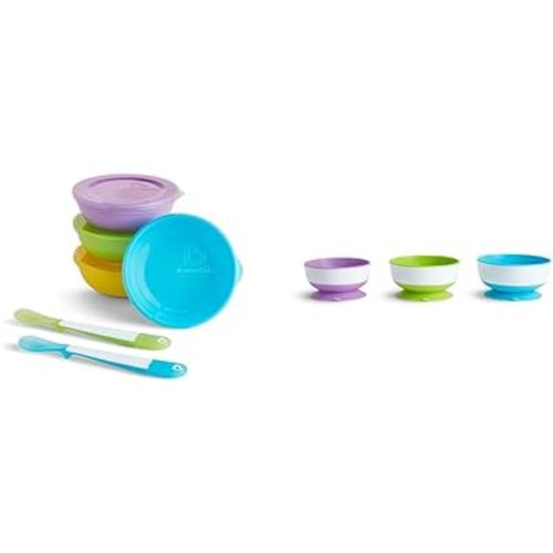 Munchkin Love-A-Bowls Lot de 10 bols à ventouse Stay Put