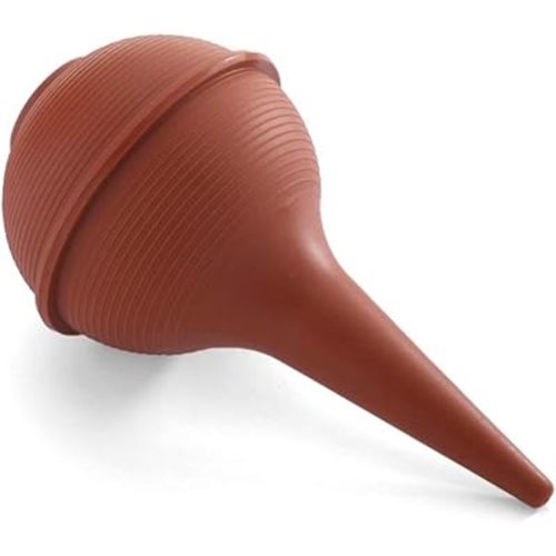 MediChoice Ear-Ulcer Bulb Syringe and Nasal Aspirator, 3 Ounce, Adult, Red (1 Each)