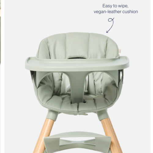 High Chair Cushion - Vegan Leather / Sage